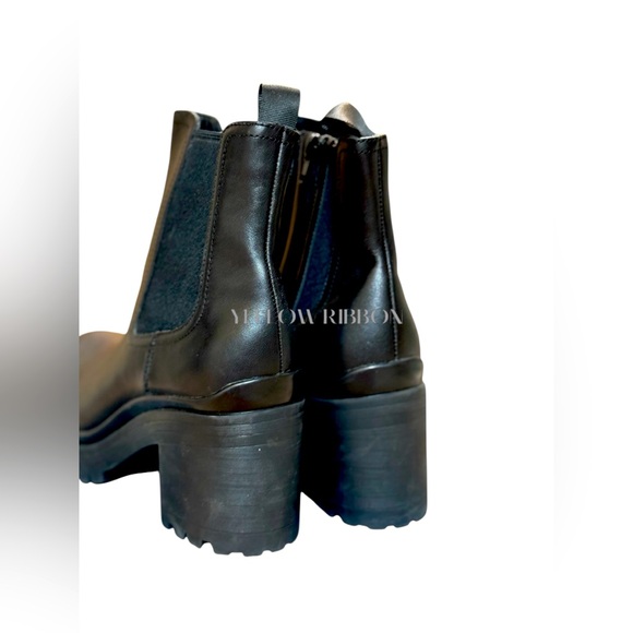 🆕 JEFFREY CAMPBELL | ESCOB HEELED CHELSEA BOOT | BLACK | SIZE: 11 - Picture 7 of 9